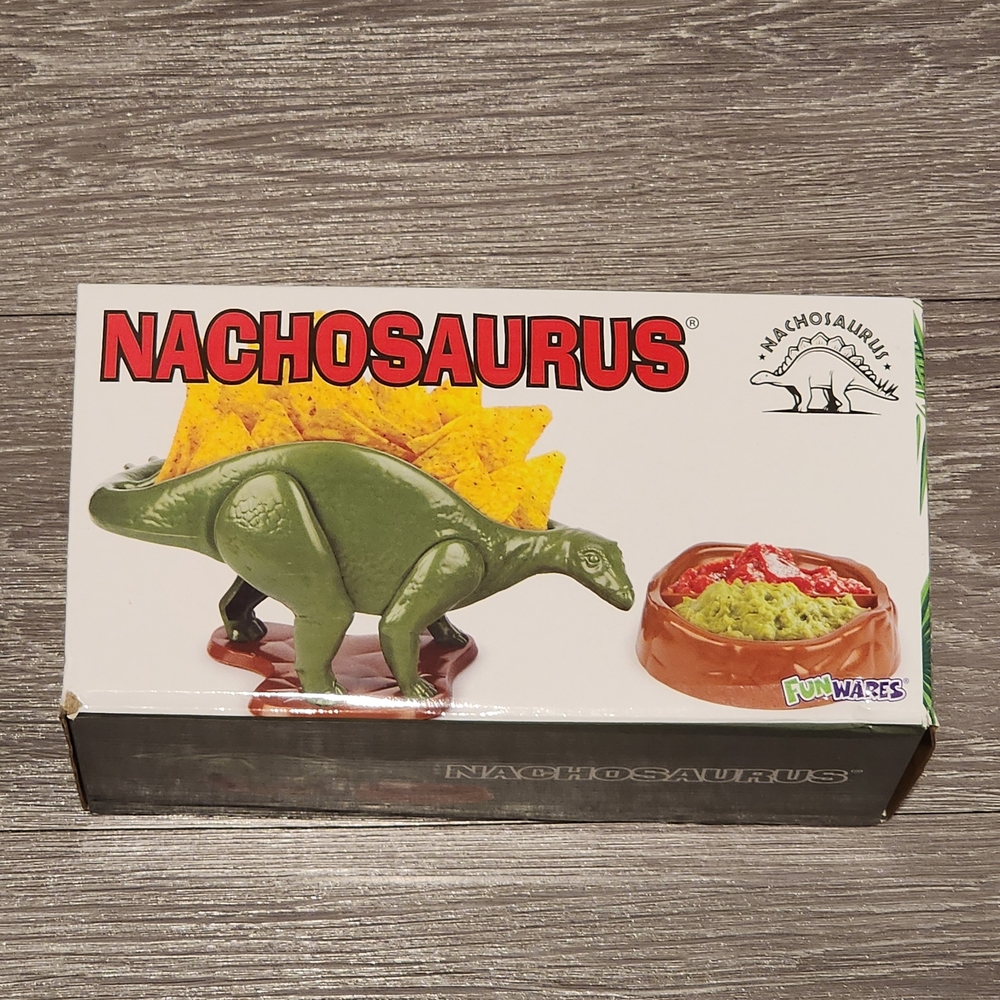 Funwares NACHOsaurus Sculpted Dinosaur Snack & Dip Bowl Set